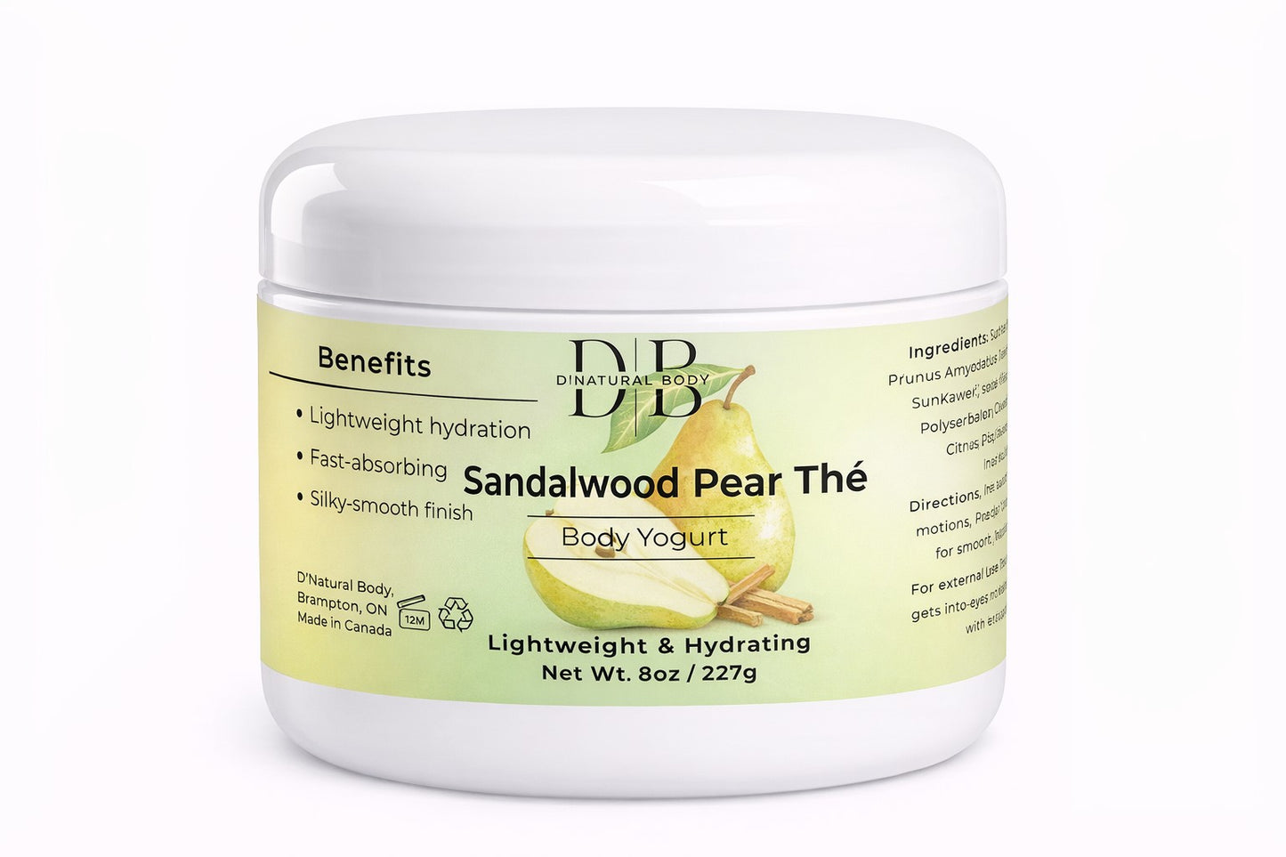 Sandalwood Pear Body Yogurt
